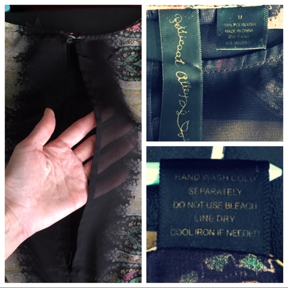 Sheer Maxi Dress: Medium, black slip included - Picture 3 of 4